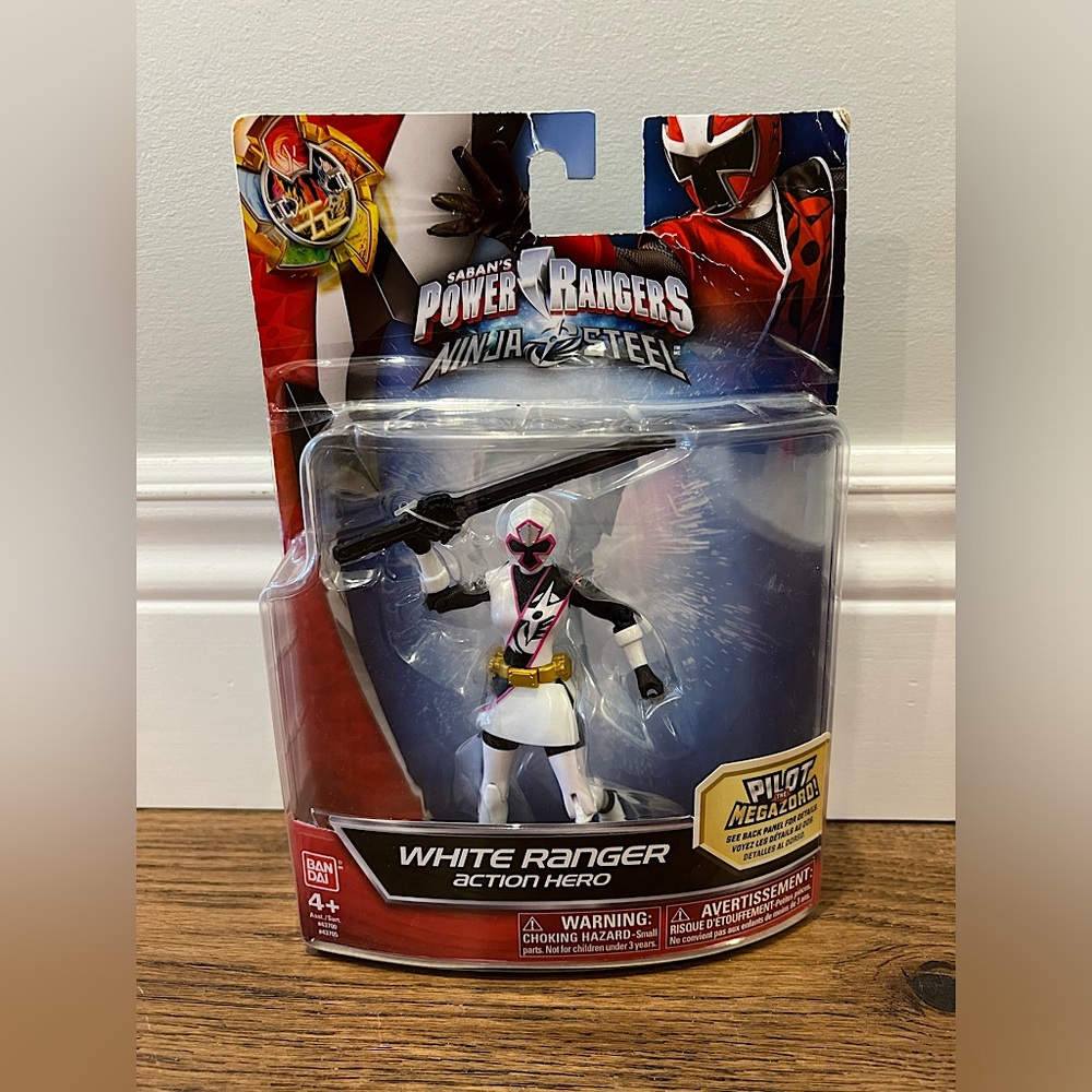 Power Rangers Ninja Steel White Ranger Figure 43705 Hayley Foster